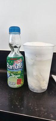 Ramune Melon Double Scoop Float