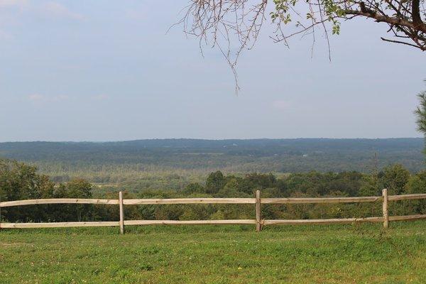 View from the Valley View Sites and Premium Elite Cabin 120.