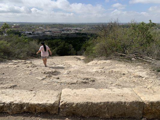 Path down from overlook