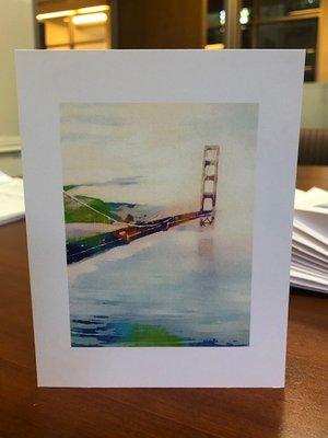 Our beautiful note cards for the RCP Tiburon Mile printed by Ram Print