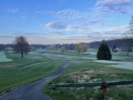 Early Morning on the course