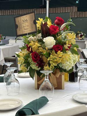 Head table arrangement