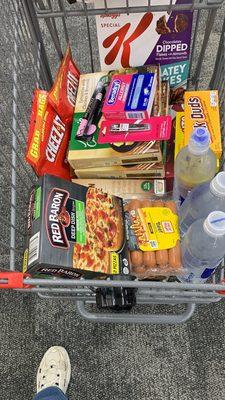 My groceries and some general stuff I needed to buy at CVS Pharmacy.