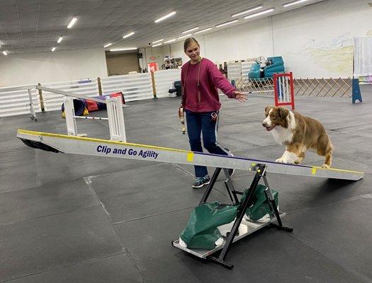 Katelyn and Lewis: Learning the teeter