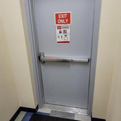 Did you know that we repair or replace exit devices? Please keep your emergency exits safe to meet code and save lives...