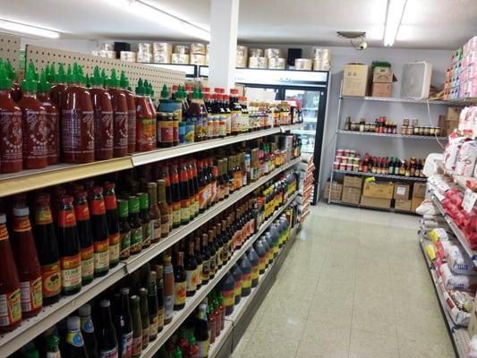 So many sauces, rice varieties, frozen items and more.