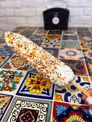 Mexican Street Corn looks great with our Talavera Tile Tables!