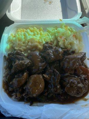 Large brown stew chicken.