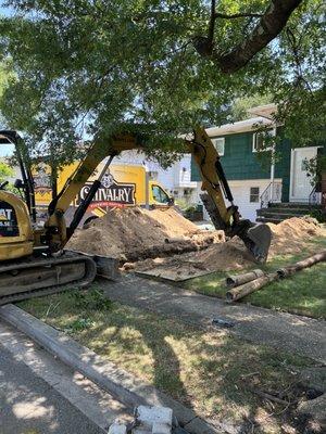 Sewer line replacement