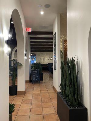 Entryway hall to dining room @ Mazatlan Grill.