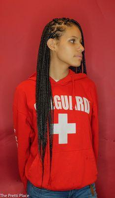 Simple Knotless box braids