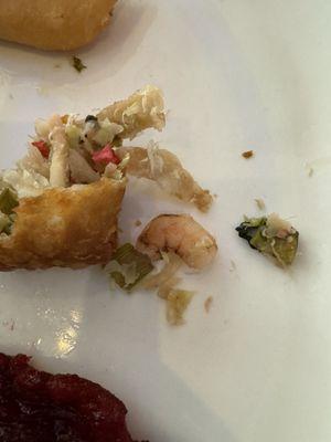 Egg roll--with a piece of shrimp inside