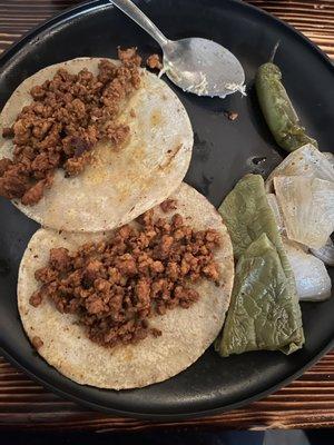 Chorizo tacos