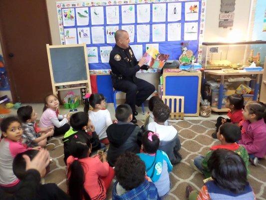 The LBPD took part in Read Across America