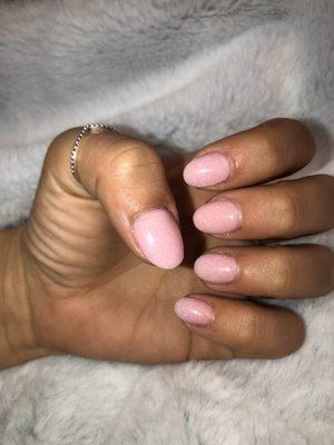 Dip powder w/ oval tips