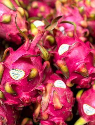 Red dragon fruit - red flesh inside