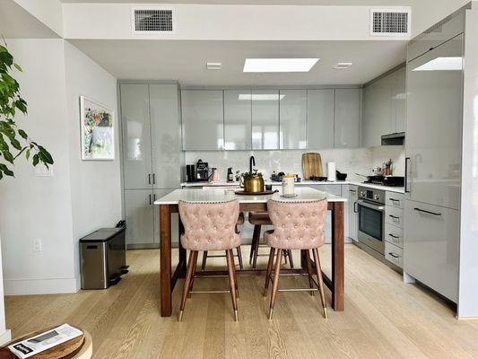 Skylight in kitchen