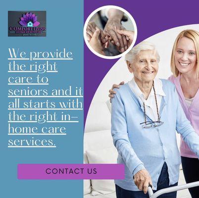 You deserve the right care for you or your loved ones. Comfort Living Home Healthcare provides exceptional services