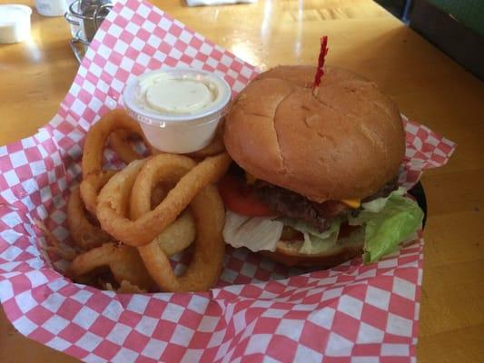 This is the single bacon burger. Looked and tasted great .