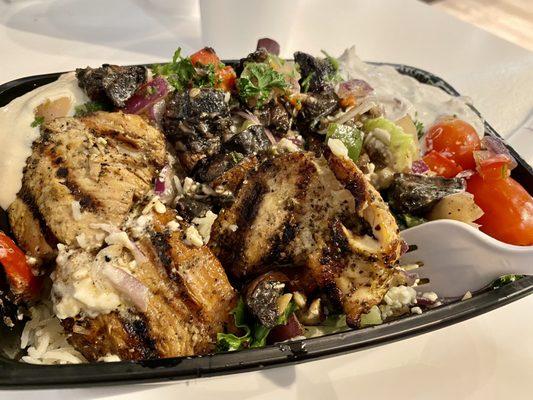 Grilled Portobello Chicken Bowl