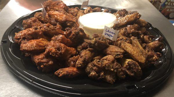 30 piece wing platter