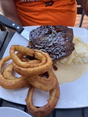 Meatloaf looks good but pig brother couldn't eat it