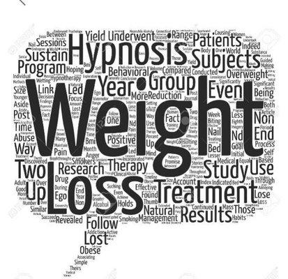 Weight loss words hypnosis group event treatment results