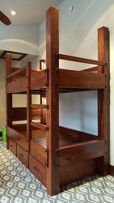 Twin XL over Twin XL Bunk Bed with Drawer Storage