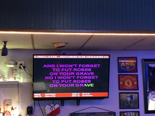 Karaoke screen