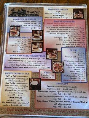 Breakfast Menu