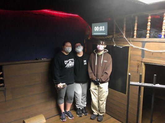 Pirate room, with 3 seconds to spare!