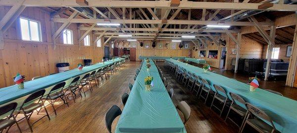 Main Hall - Post-Event Reception Setting Up (10/09/24). #EscalonSportsmansClub #Escalon