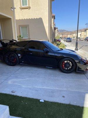 Paint correction on this gt3 .book that appointment now for all your car needs. #pastewax #claybar