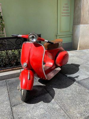 Vespa prop at Disney.  Designed and built by CML Designs