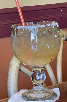 Cadillac Margarita on the rocks w/salt rim