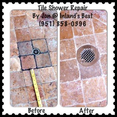 Tile shower repair