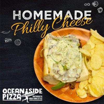 Try our delicious Homemade Philly Cheese. www.oceansidepizza.net