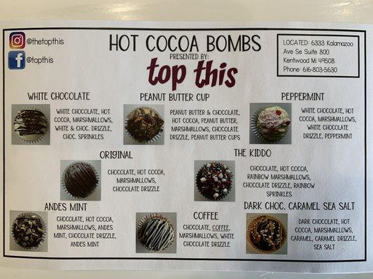 Hot cocoa bombs