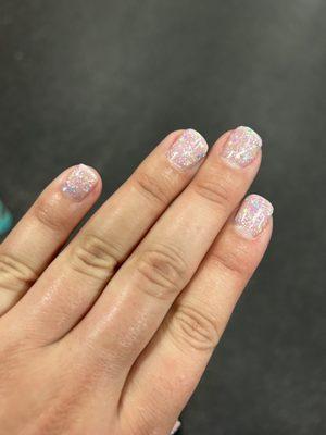 Gel glitter nails