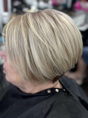 Ash blonde highlights