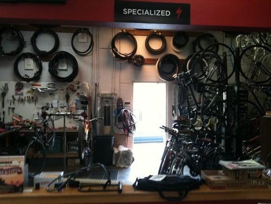 Bill's Bike Shop Work Area