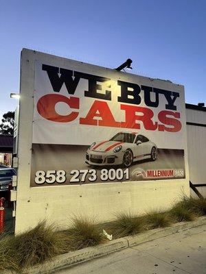 We buy cars. All makes. All models 858-273-8001