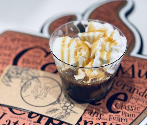 Affogato with Caramel Drizzle