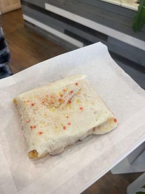 Strawberry poptart - ask to have it warmed up