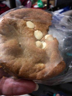 2/26/22 $3 white choc macadamia cookie