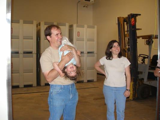 Delphine and Russell Gladhart with their daughter