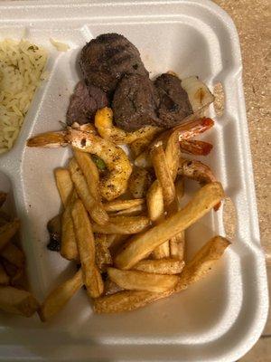 Beef Kabob "supposedly medium cooked "