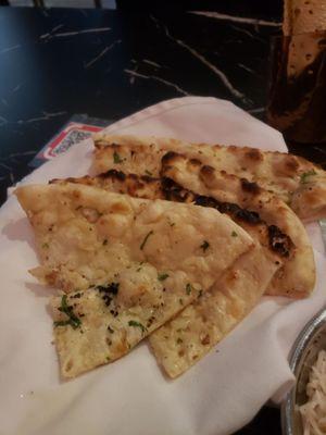 Garlic naan bread