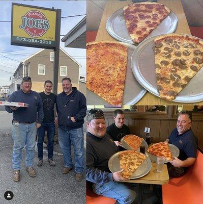 One-Off Giant slices of pizza @JoesPizzeriaKenvil