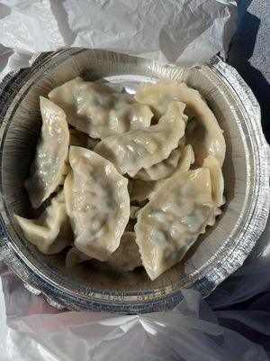 Chicken momo dumplings